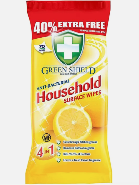 Anti Bacterial Household Surface Wipes 250 XL Wipes